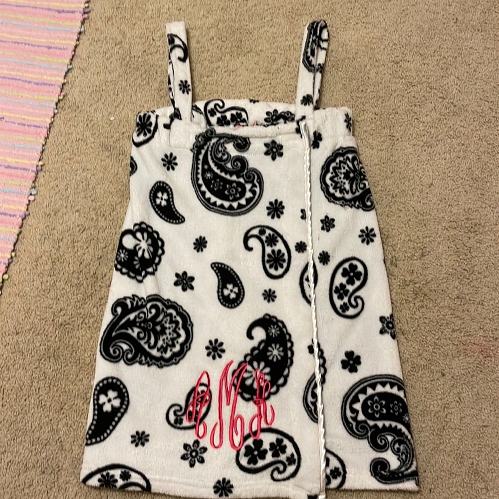 Paisley towel wrap
